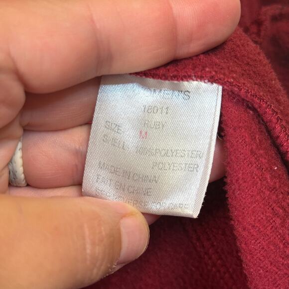 Woolrich Women's Full Zip Fleece Vest Ruby Red Size Medium - Picture 6 of 7